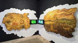 Exhibition view of ‘Known and Unknown’ at VKL Warehouse, Kochi-Muziris Biennale 2025–26.