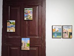 Exhibition view of ‘Between Despair and Renewal’ at BMS Warehouse, Kochi-Muziris Biennale 2025–26.