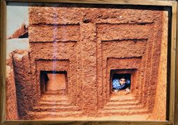 Exhibition view of ‘Archaeological Camera’ by Mohamed A at Aspinwall House.
