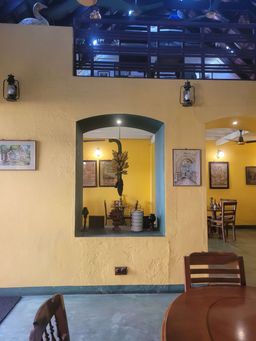 Inside Chez Teapot, a house café in a 400-year-old Anglo-Indian home, Fort Kochi.