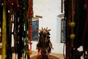 Exhibition view inside Anand Warehouse, Kochi-Muziris Biennale 2025–26.