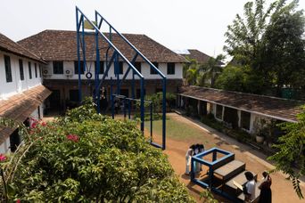 Exhibition view at Pepper House, Kochi-Muziris Biennale 2025–26.