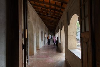 Exhibition view at Ishara House, a Kochi-Muziris Biennale venue in Mattancherry.