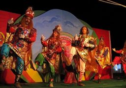 A Chavittu Natakam performance, the Kerala dance-drama with Christian roots.