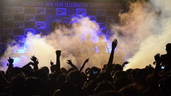 From the Cochin Carnival at Vasco da Gama Square, Fort Kochi.