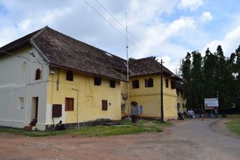 At Mattancherry Palace, the Portuguese-built palace with Ramayana murals.