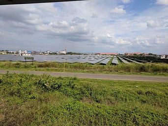 Solar panels at Cochin International Airport.