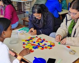 From the ‘Math Meets Art’ workshop at Bastion Bungalow, Fort Kochi.