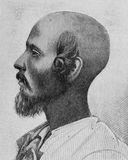 Jew of Cochin with peyots, around 1900, from the Jewish Encyclopedia.