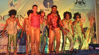 From the Cochin Carnival at Vasco da Gama Square, Fort Kochi.