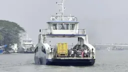 The Ro-Ro ferry crossing at Fort Kochi.