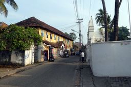 Bazaar Road in Fort Kochi near Holy Cross chapel.