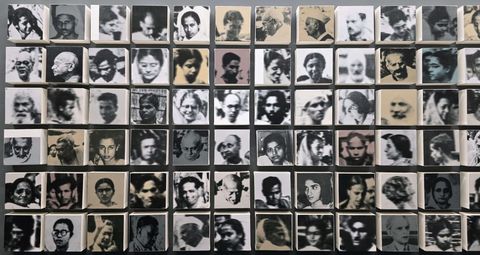 Exhibition view of ‘Gandhi’s Final Footsteps’ at Cube artSpace, Mattancherry.