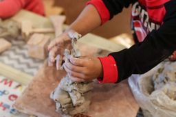 From a children’s clay workshop in Mattancherry.