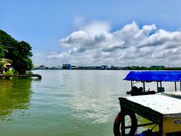 Tourist boats near Cochin Shipyard