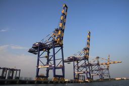 Picture of crane at the Vallarpadam Terminal