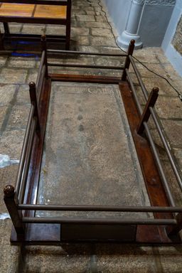 Tomb of Vasco da Gama inside the Church of Saint Francis, Fort Kochi. Photograph taken on 26 March 2025.
